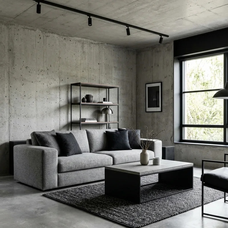 Gray and Black Living Room Ideas