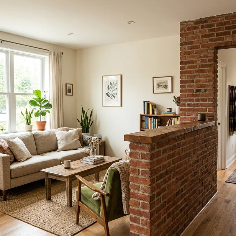 Half Wall Living Room Ideas