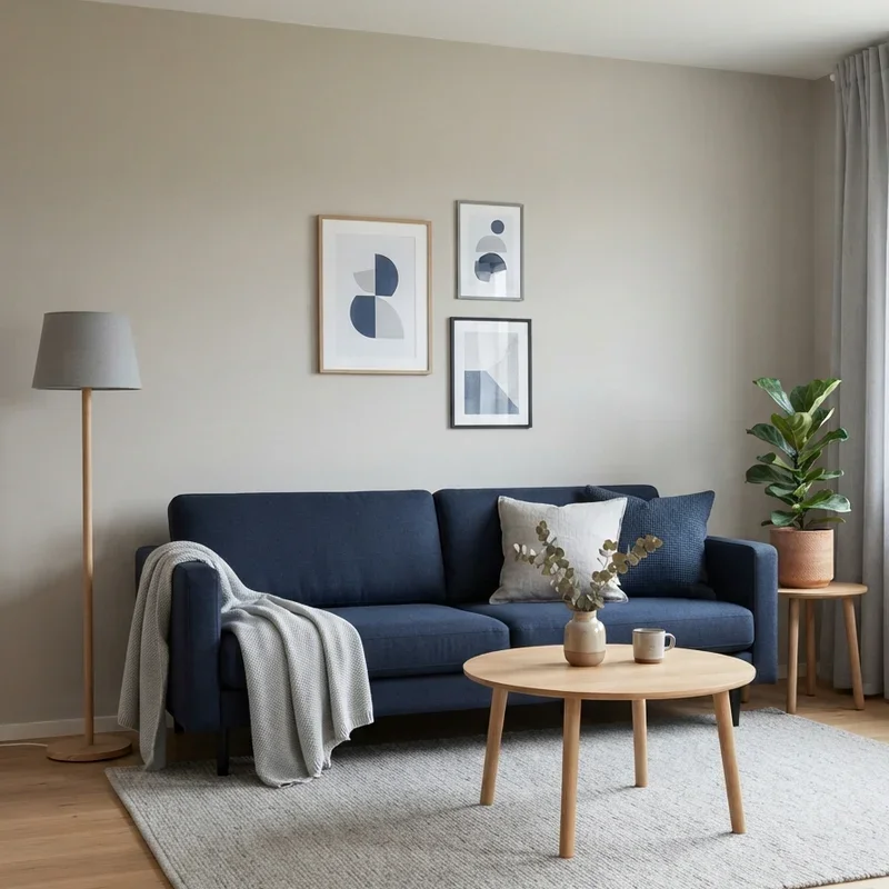 Navy Couch Living Room Ideas