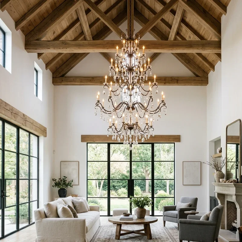 High Ceiling Living Room Lighting Ideas
