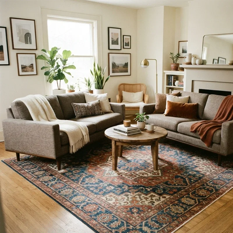 Two Sofa Living Room Ideas