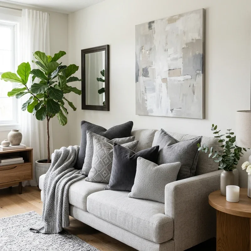 White and Grey Living Room Ideas