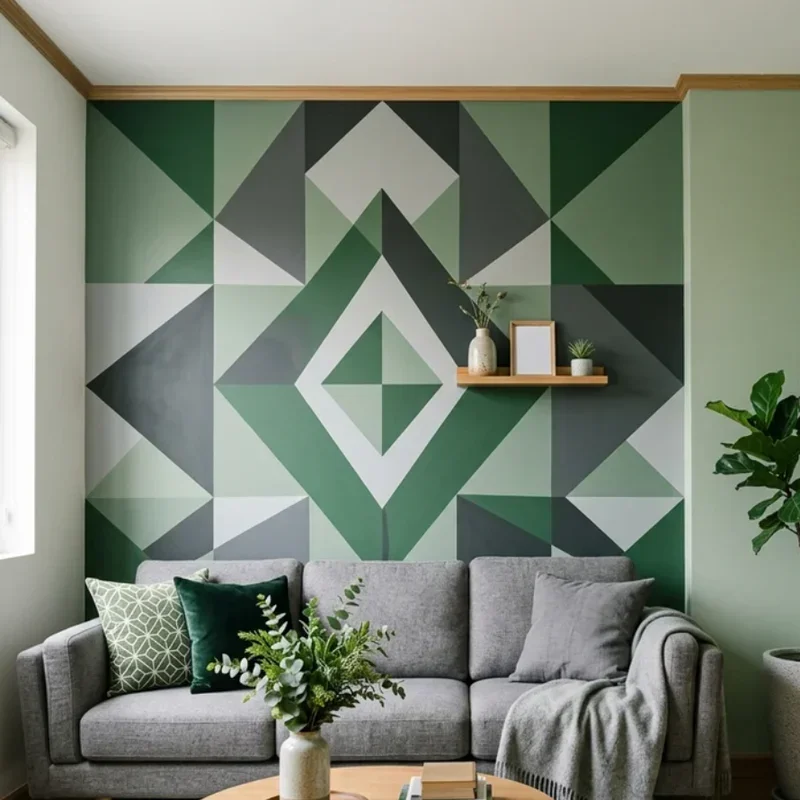 Green and Grey Living Room Ideas