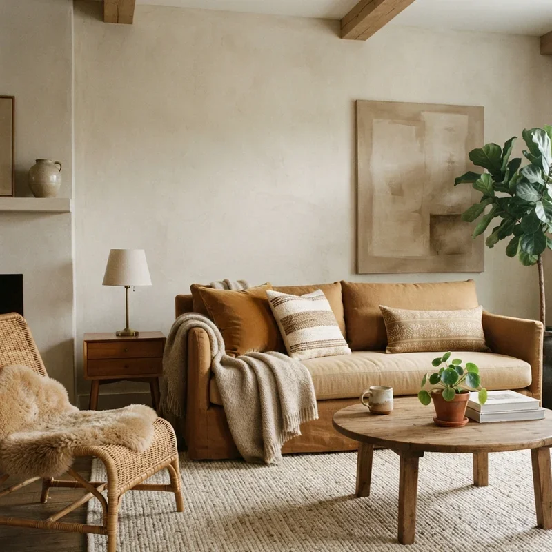 Brown and Beige Living Room Ideas