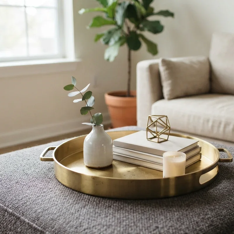 Ottoman Tray Decor Ideas