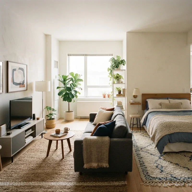 Living Room Bedroom Combo Ideas
