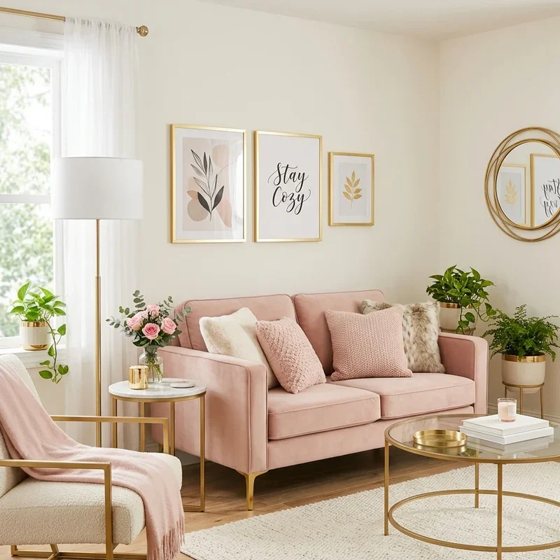 Girly Living Room Ideas