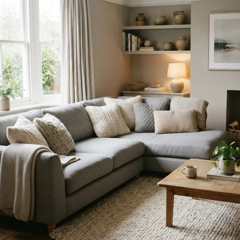 Warm Cozy Grey Living Room Ideas