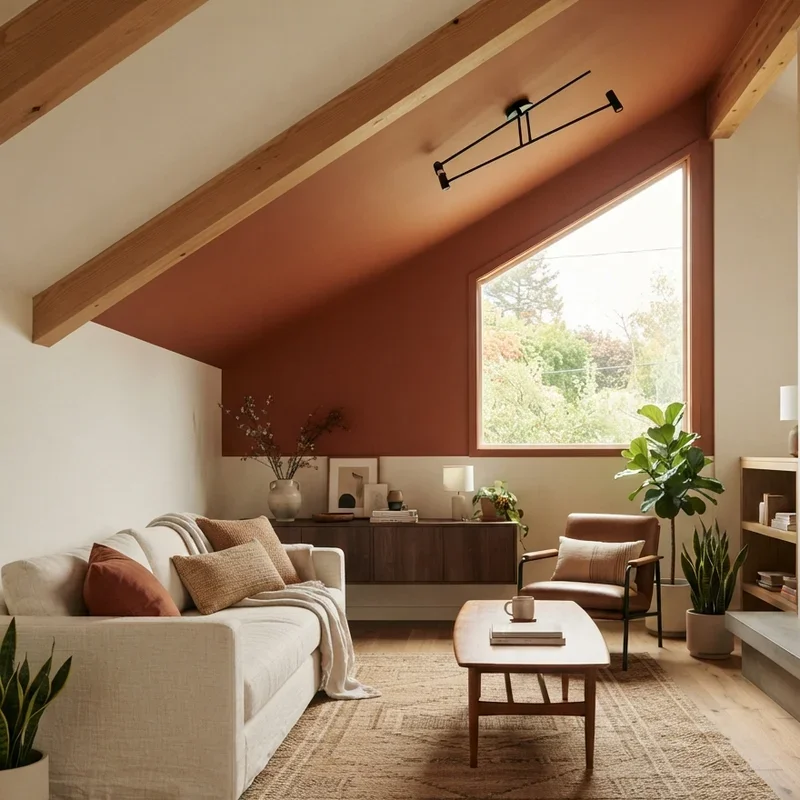 Slanted Ceiling Living Room Ideas