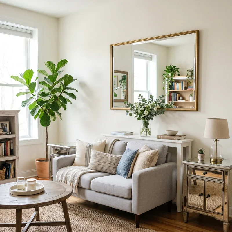 Small Living Room Mirror Ideas