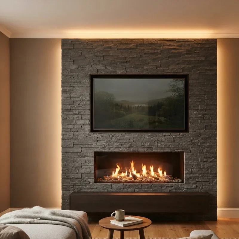 Fireplace TV Accent Wall Ideas
