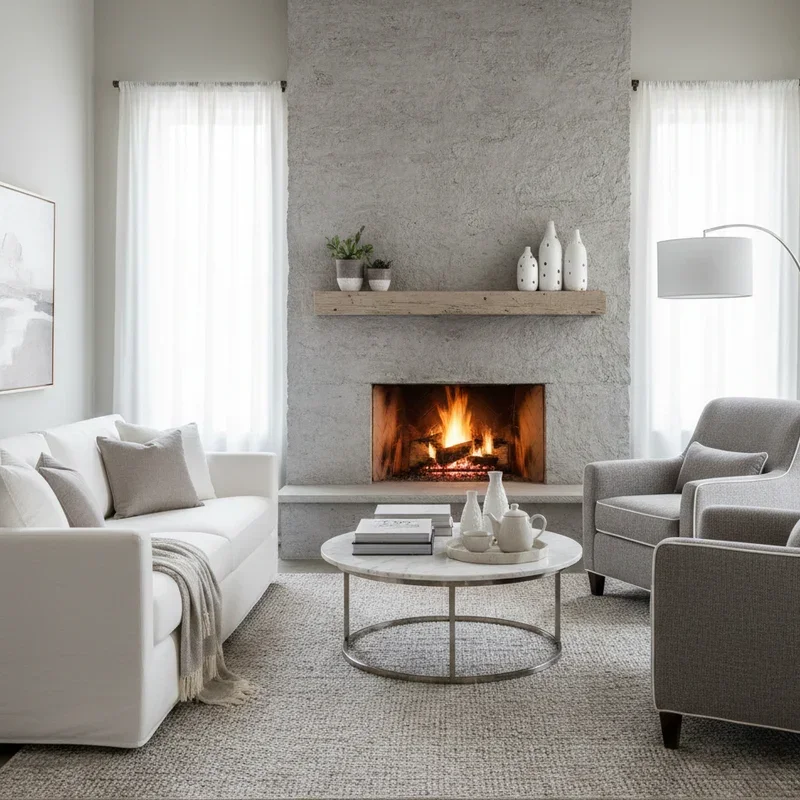 Gray and White Living Room Ideas