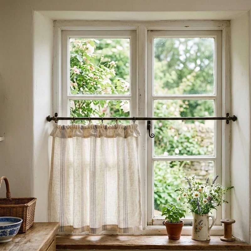 Farmhouse Window Treatment Ideas
