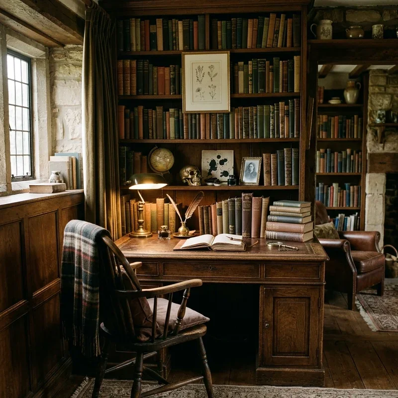 Dark Academia Living Room Ideas