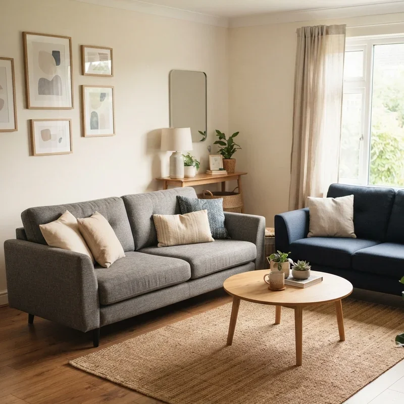 Two Sofa Living Room Ideas