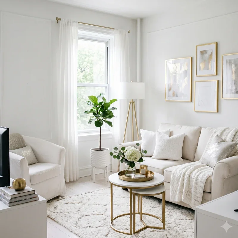 Small White Living Room Ideas