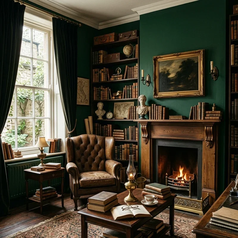 Dark Academia Living Room Ideas