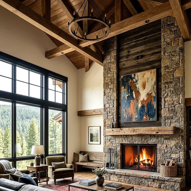 Two Story Fireplace Ideas