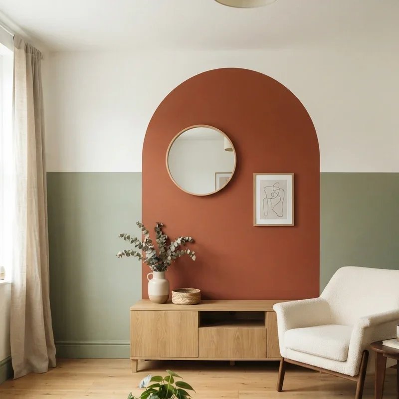 Two Tone Living Room Paint Ideas