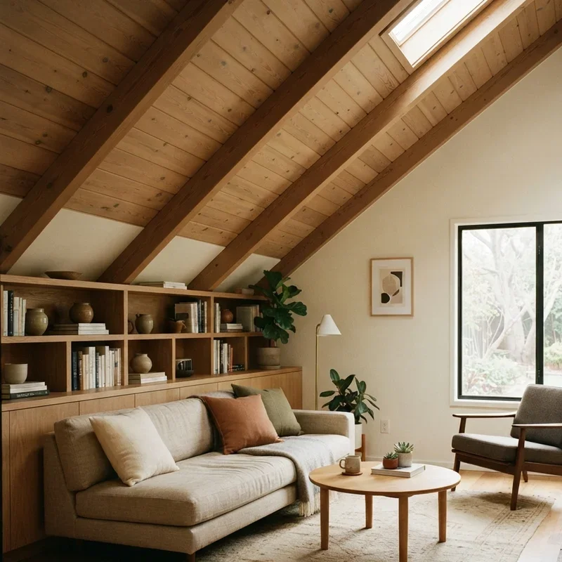 Slanted Ceiling Living Room Ideas