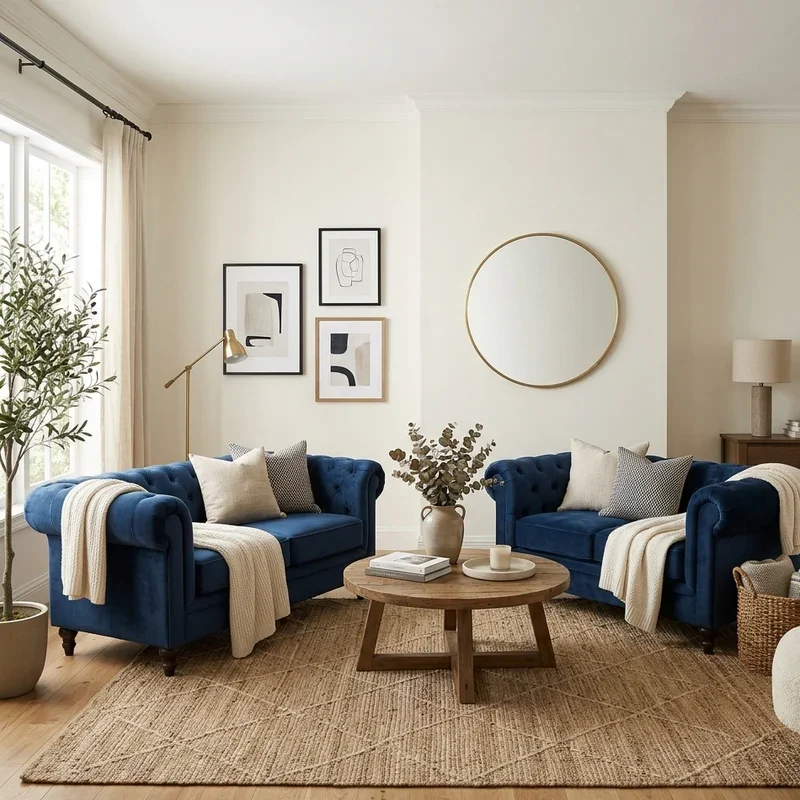 Modern Chesterfield Sofa Living Room Ideas