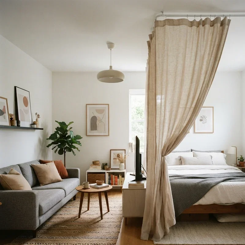 Living Room Bedroom Combo Ideas