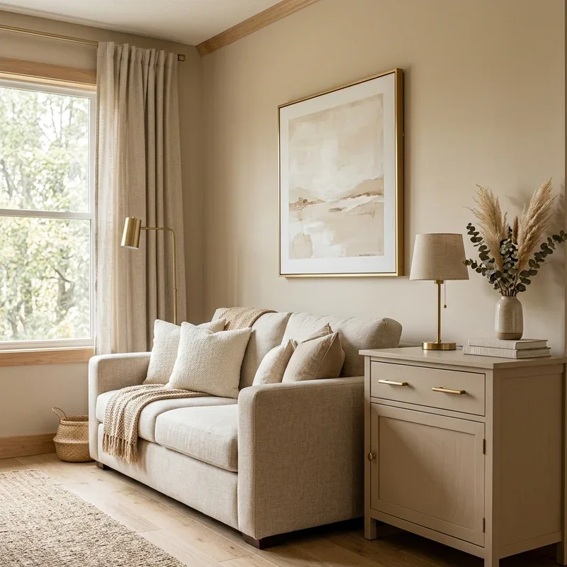 Warm Beige Living Room Ideas