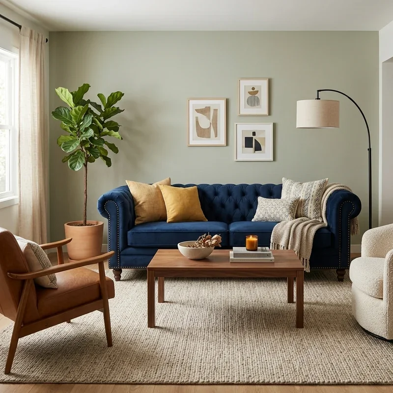 Modern Chesterfield Sofa Living Room Ideas