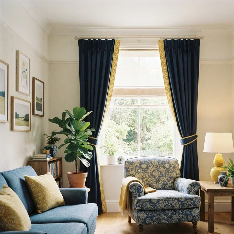 Blue and Yellow Living Room Decorating Ideas