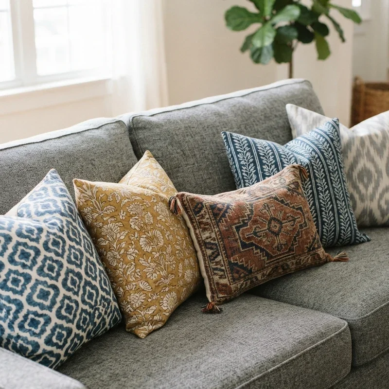 Throw Pillows for Gray Couch Ideas