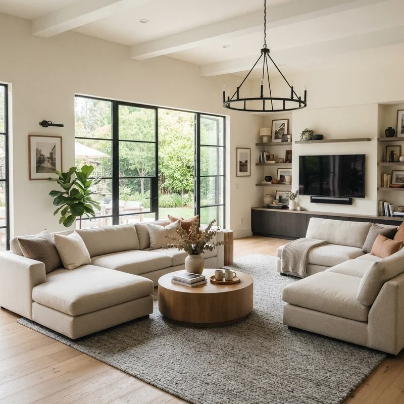 Two Sofa Living Room Ideas