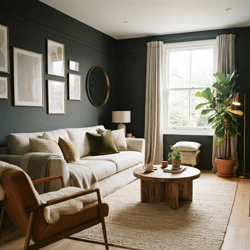 Warm Cozy Grey Living Room Ideas