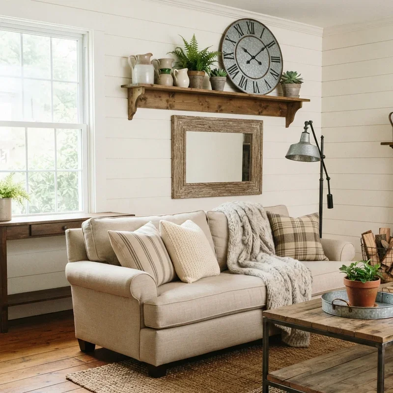 Farmhouse Living Room Decorating Ideas