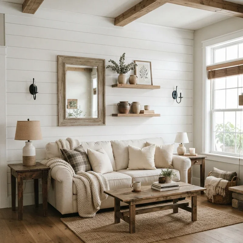 Farmhouse Rustic Living Room Ideas