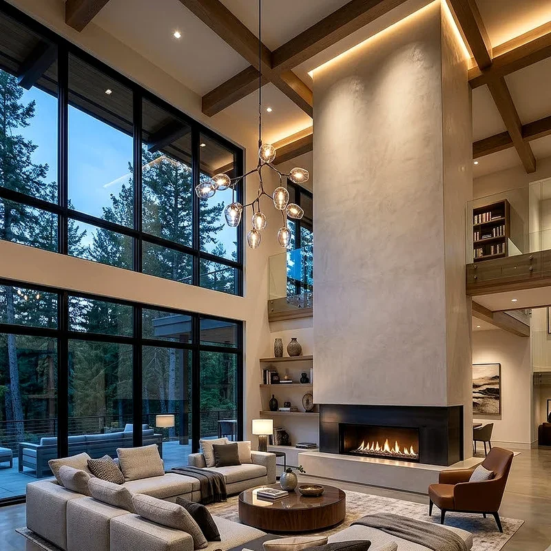 Two Story Fireplace Ideas