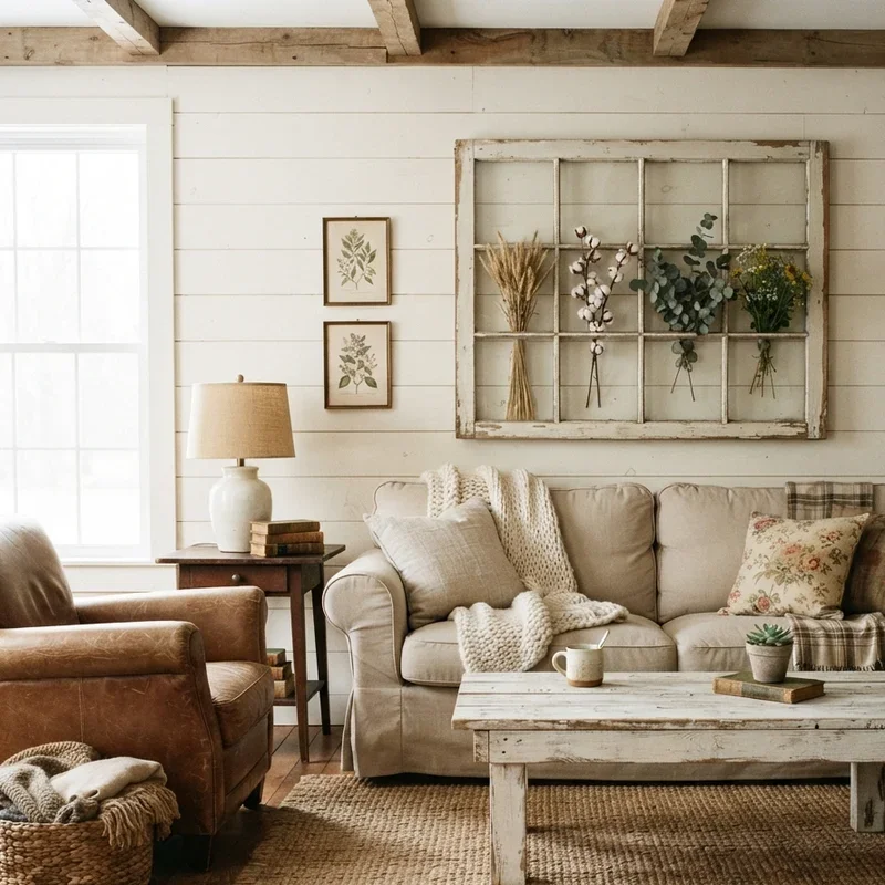 Farmhouse Rustic Living Room Ideas