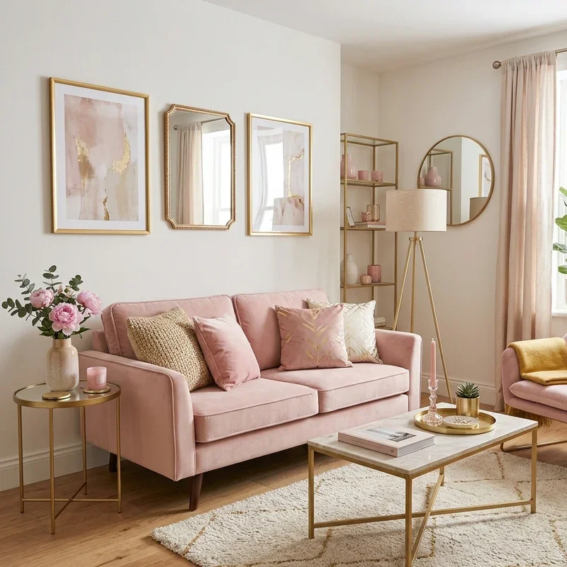 Girly Living Room Ideas