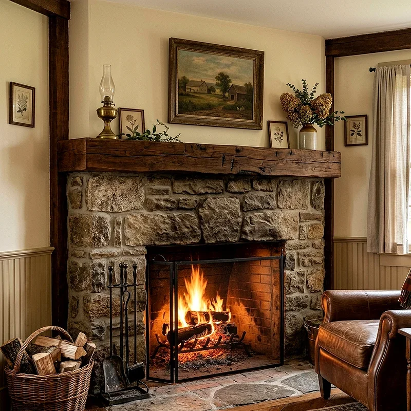 15 Farmhouse Corner Fireplace Ideas for Cozy Living Rooms