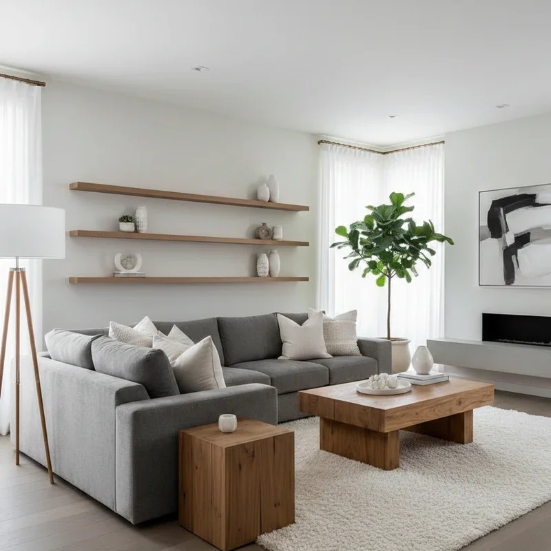 Gray and White Living Room Ideas