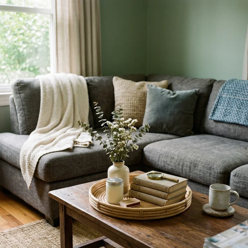 Living Room Sofa Table Decor Ideas