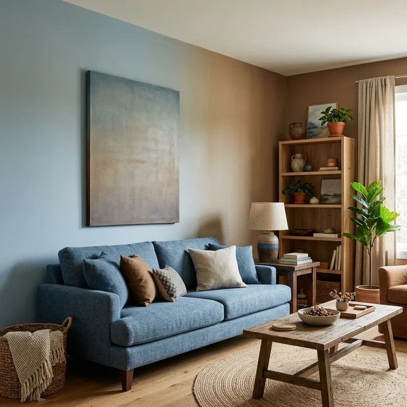 Blue and Brown Living Room Ideas