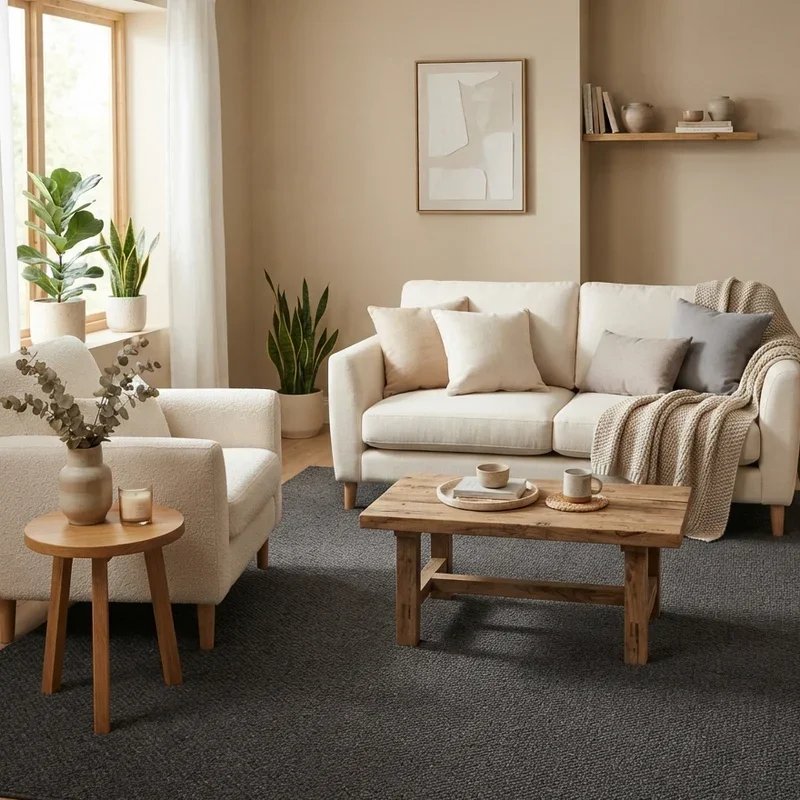 Dark Gray Carpet Living Room Ideas