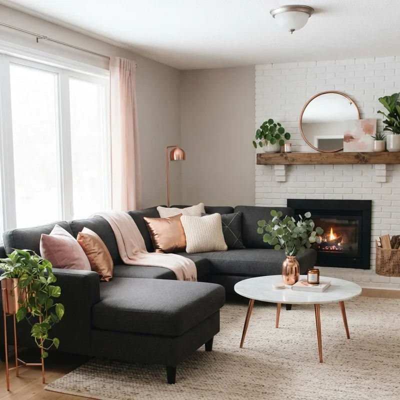 Dark Grey Sectional Living Room Ideas