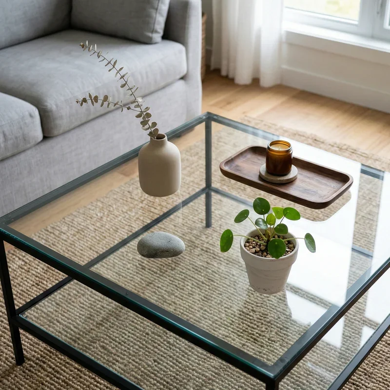 Glass Coffee Table Decor Ideas