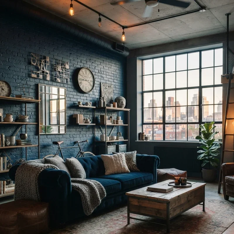 Navy Living Room Ideas