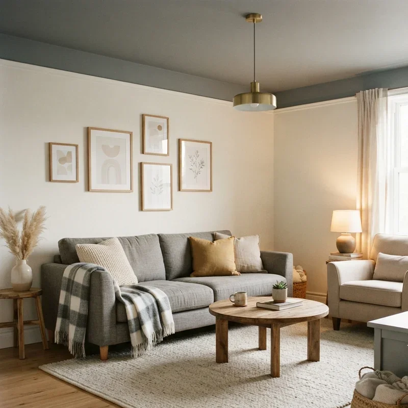 Warm Cozy Grey Living Room Ideas