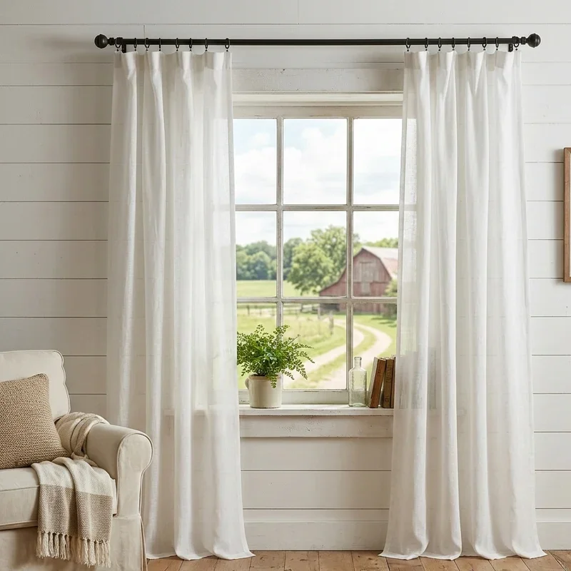 Farmhouse Window Treatment Ideas