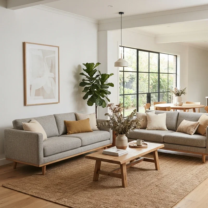 Two Sofa Living Room Ideas