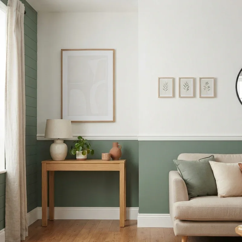 Two Tone Living Room Paint Ideas