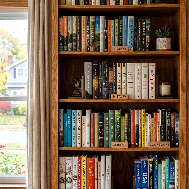 Bookshelf Organizing Ideas